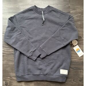 NWT Vuori Oversized Restore 2.0 Crewneck Sweatshirt Azure Blue XS Sold Out NEW